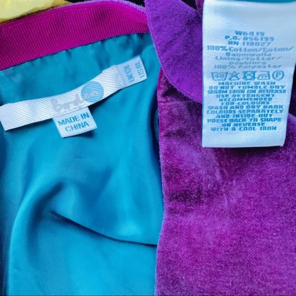 Nordstrom Purple Velvet scallop Trim Skirt by Boden - retro style - Picture 2 of 3